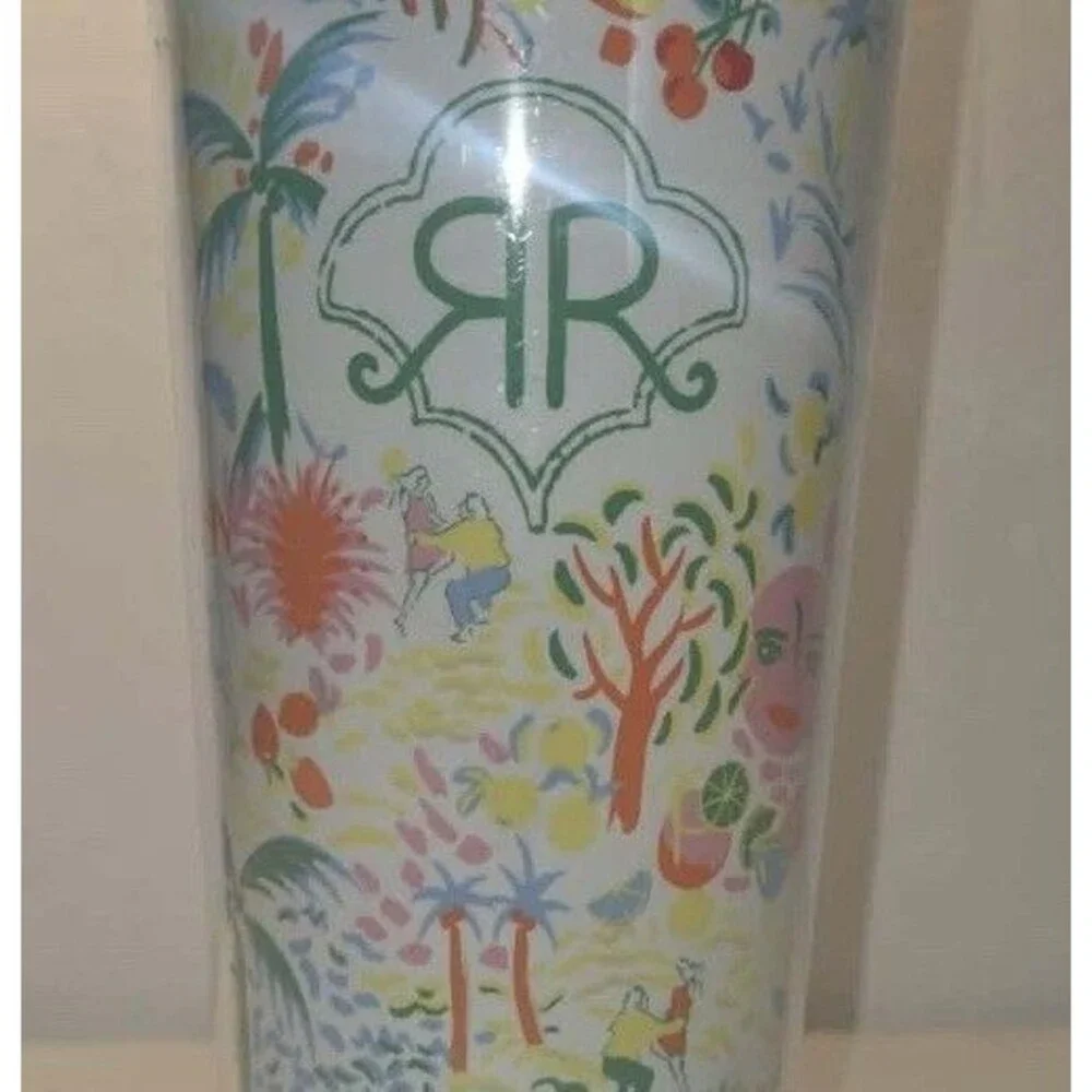 24oz Vacation Tritan Hydration Tumbler White/Blue - Roller Rabbit x Target